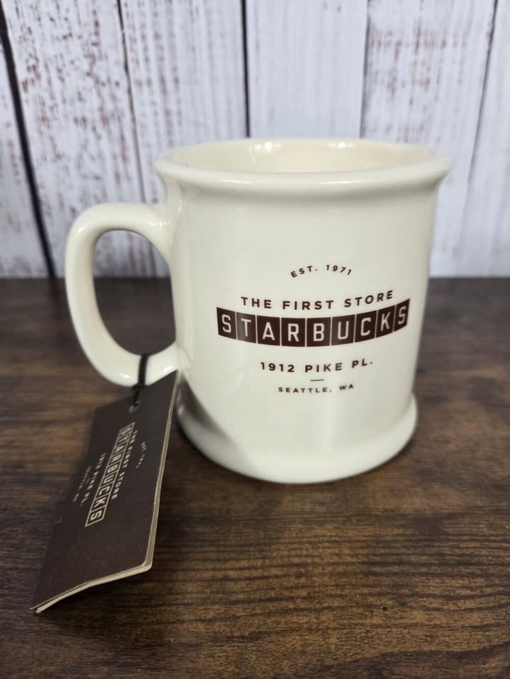 Starbucks The First Store 1912 Pike Place Seattle WA Coffee Tea Mug Made in USA